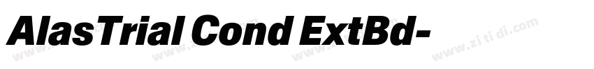 AlasTrial Cond ExtBd字体转换 AlasTrial Cond ExtBd字体转换